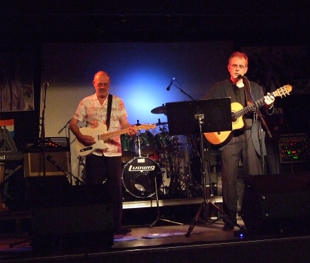 JOHAN MEIJER Samen met Loek Schrievers bij het concert in Hoyerswerda op 21 Juni 2008